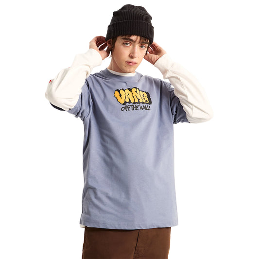 Vans Vans Graff Loose SS Tee Glacial Slate  - VN000VYBFOI1