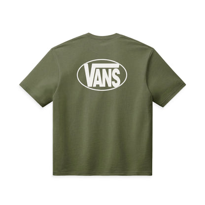 Vans Oval Logo Loose SS Tee Green Balsam  - VN0010FEGRK1