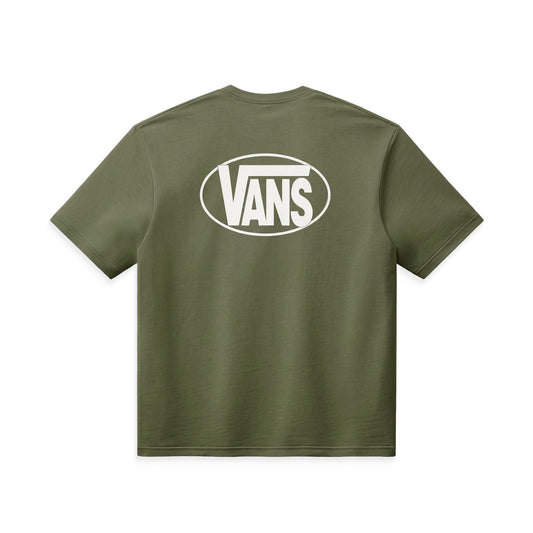Vans Oval Logo Loose SS Tee Green Balsam  - VN0010FEGRK1