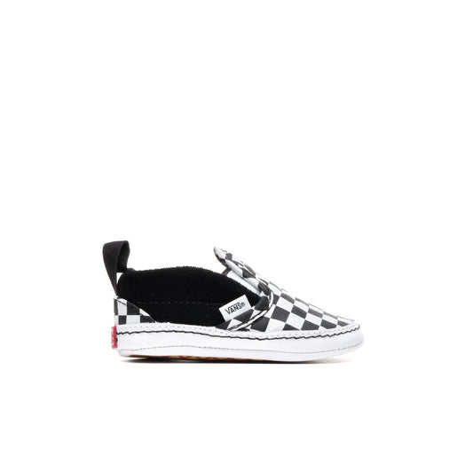 Vans Slip-On V Crib (Checker) Black/True White  - VN0A2XSLFB71