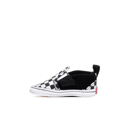Vans Slip-On V Crib (Checker) Black/True White  - VN0A2XSLFB71