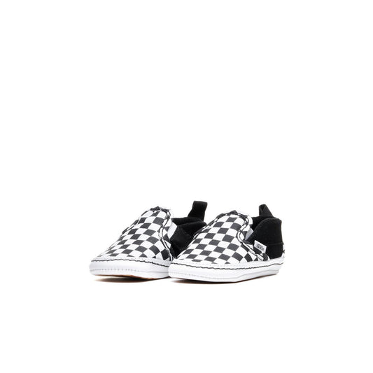 Vans Slip-On V Crib (Checker) Black/True White  - VN0A2XSLFB71