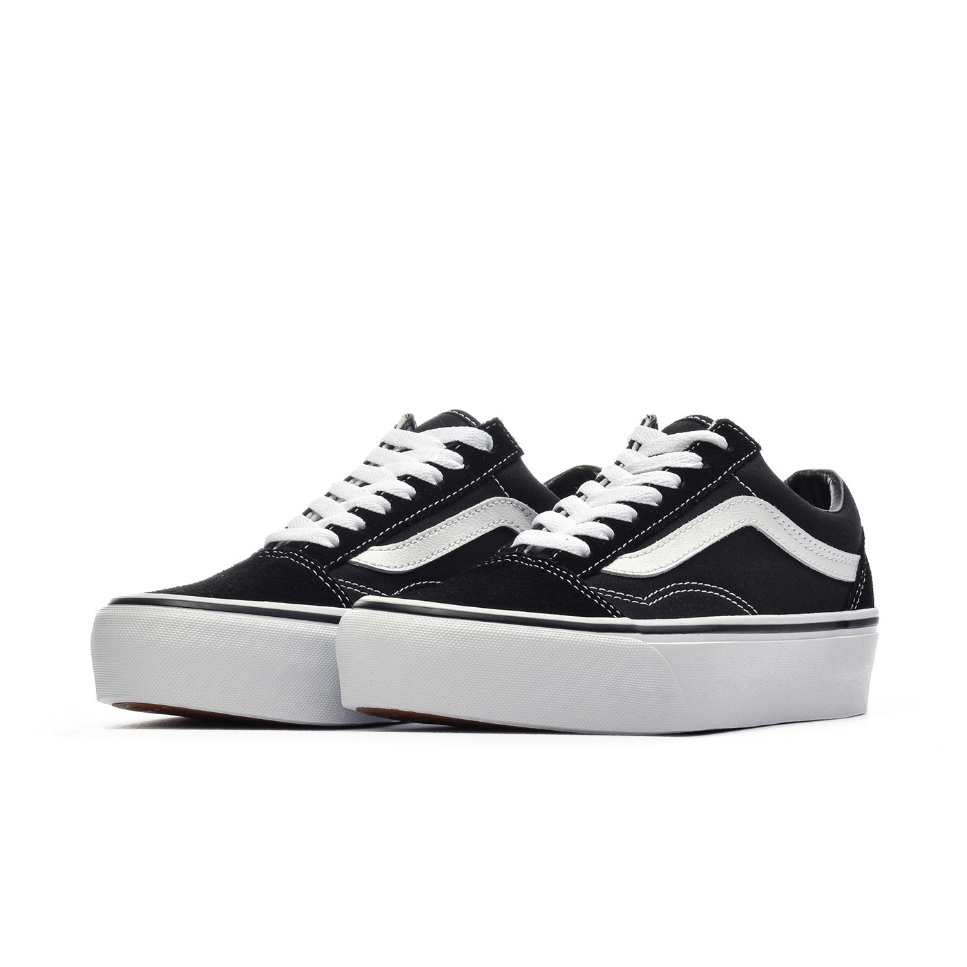 Vans Old Skool Platform Black/True White  - VN0A3B3UY281