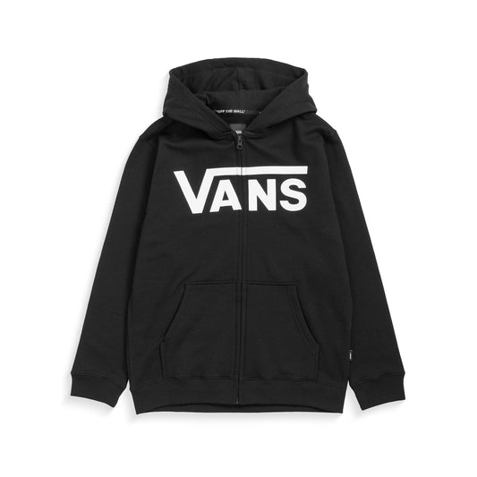 Vans Boys Vans Classic Zip PO Black/White  - VN0A45AEY281