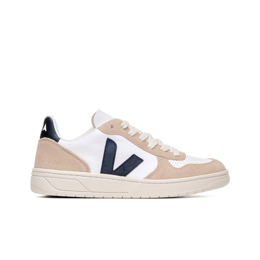 Veja V-10 Chromefree Extra-White/Black/Sahara  - VX0503138