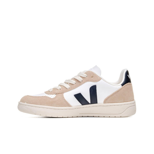 Veja V-10 Chromefree Extra-White/Black/Sahara  - VX0503138