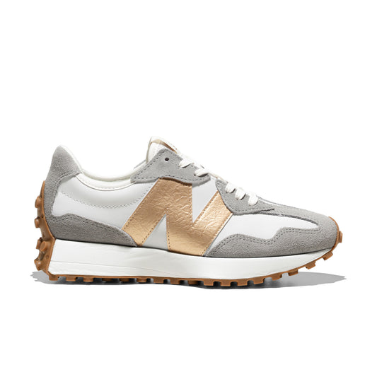 New Balance 327 Grey Matter/Gold Metallic  - W3279NT