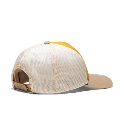 Von Dutch Trucker Cap Beige/Yellow/Black  - WILD05