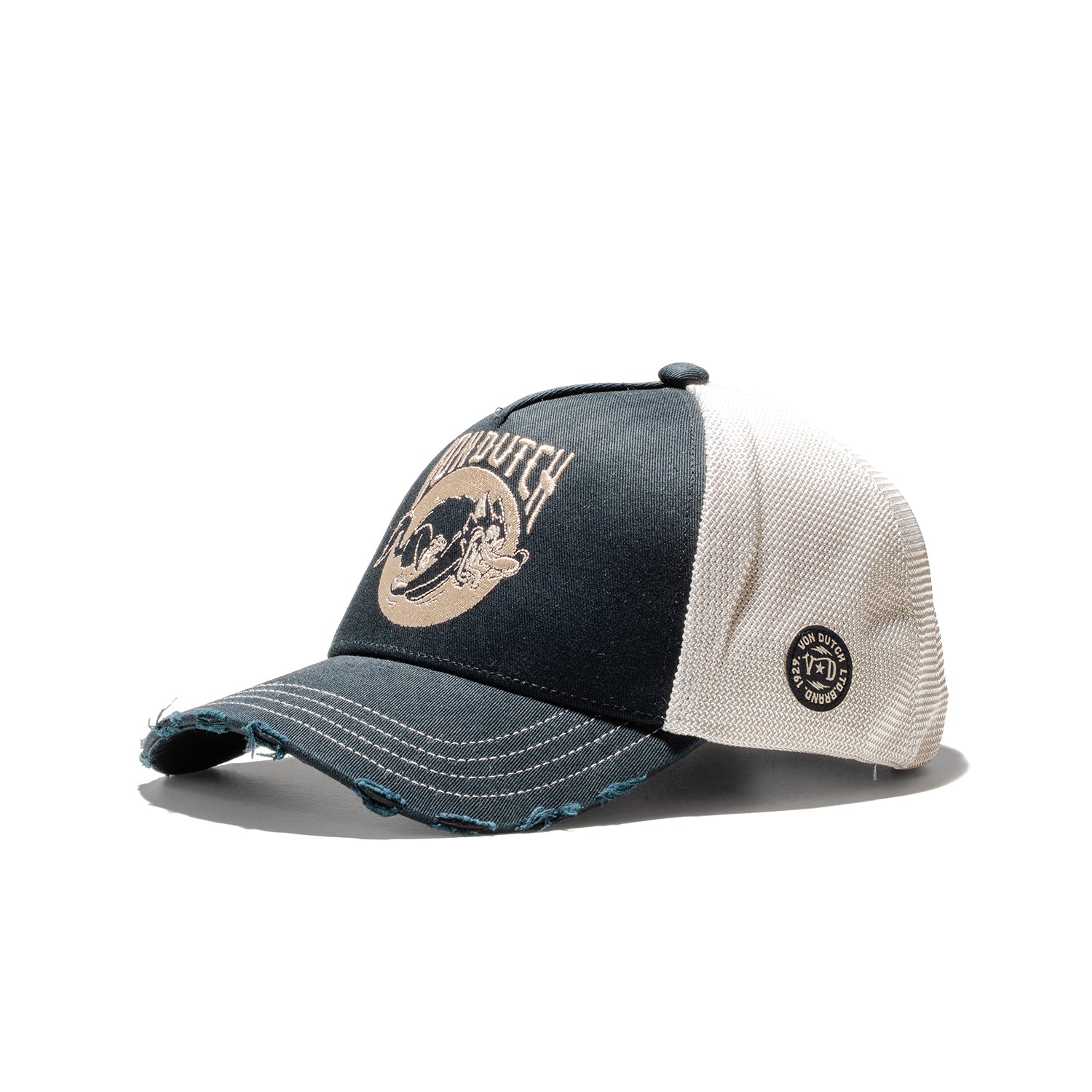 Von Dutch Trucker Cap Black/Off White  - WILD06