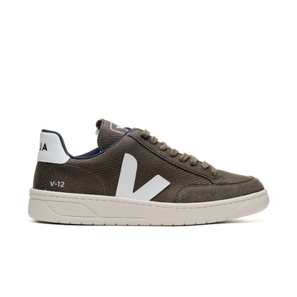 Veja V-12 B-Mesh Olive/White