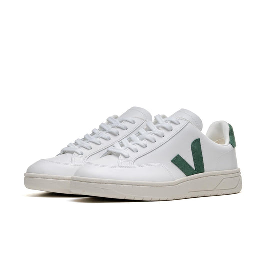 Veja V-12 Leather Extra-White/Cyprus  - XD0202336