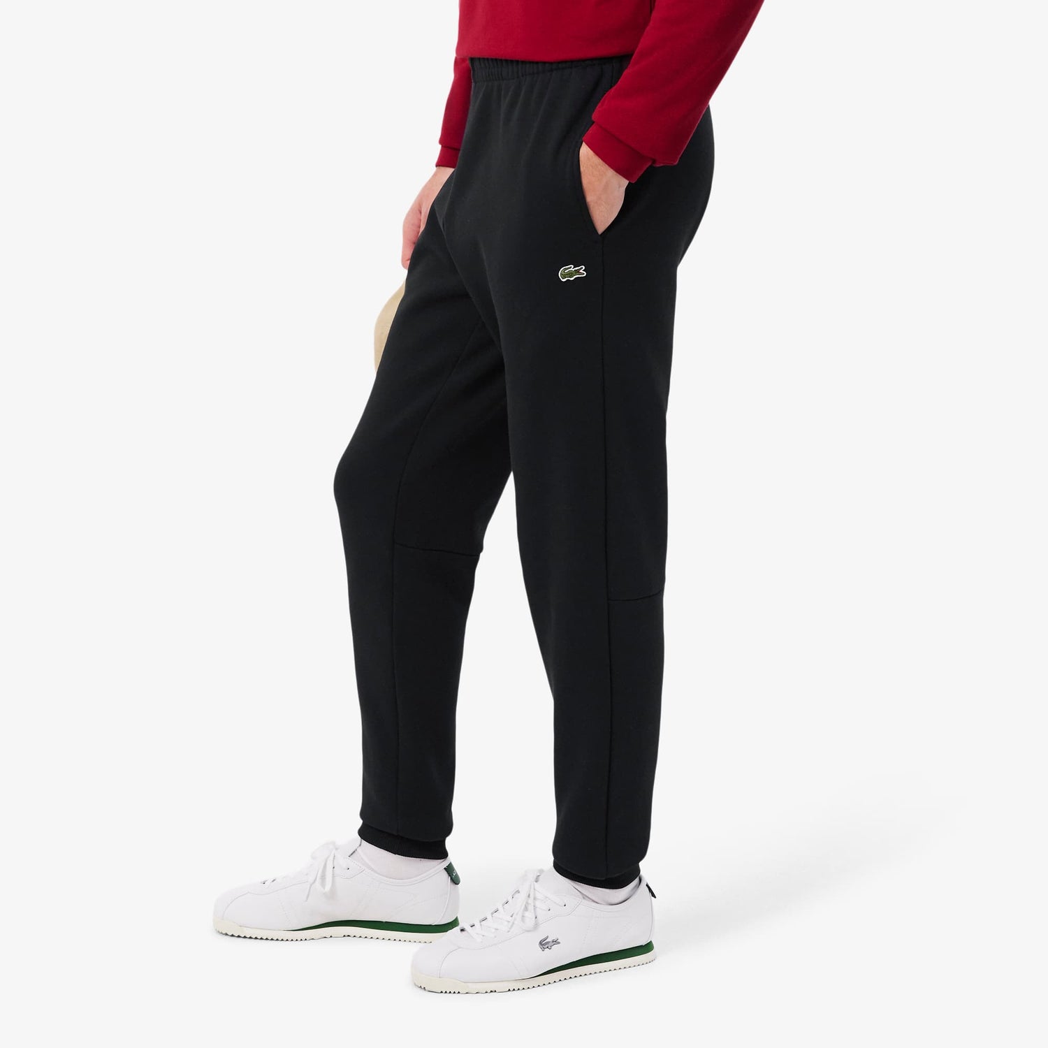 Lacoste Tapered Fit Fleece Sweatpants Black  - XH8869-031