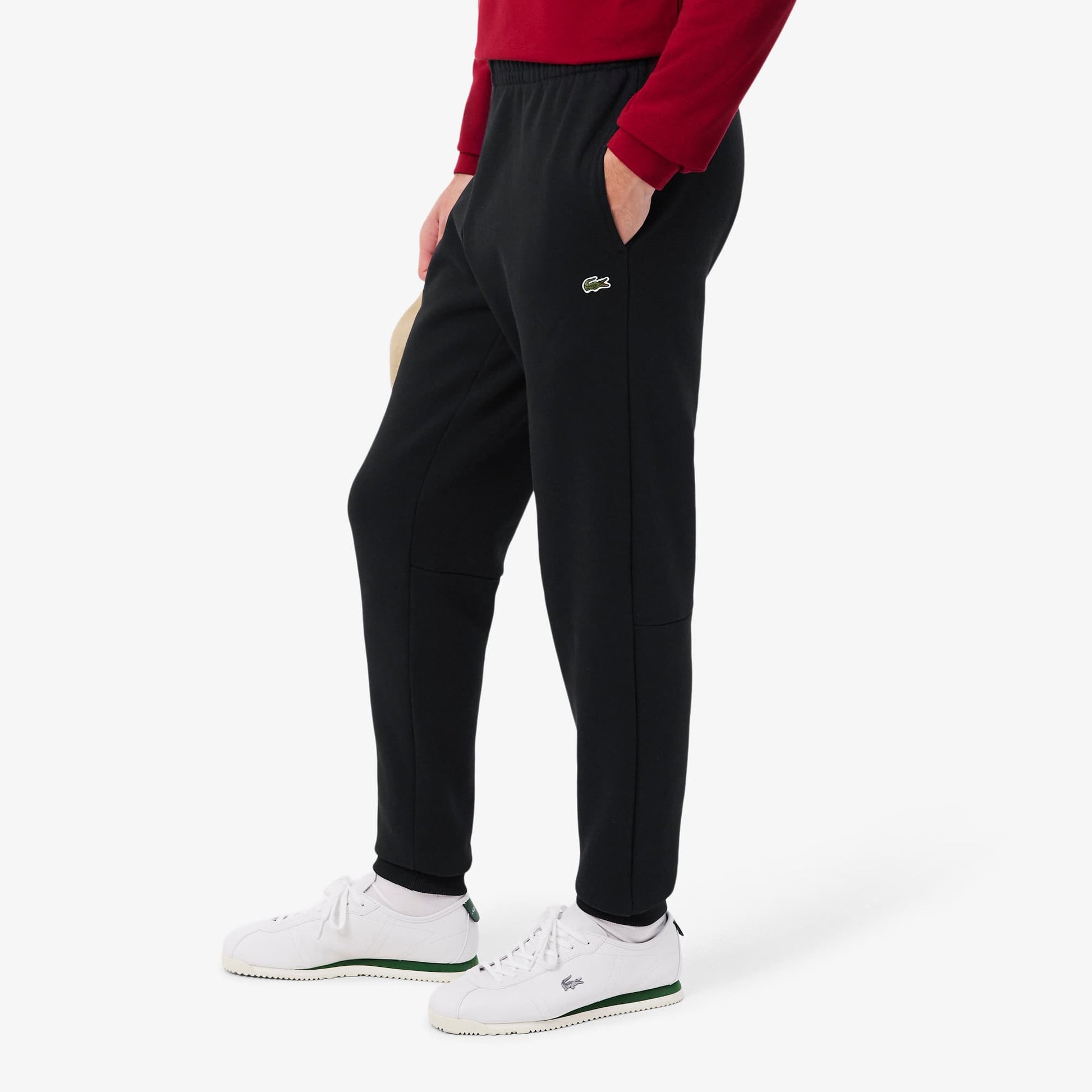 Lacoste Tapered Fit Fleece Sweatpants Black  - XH8869-031