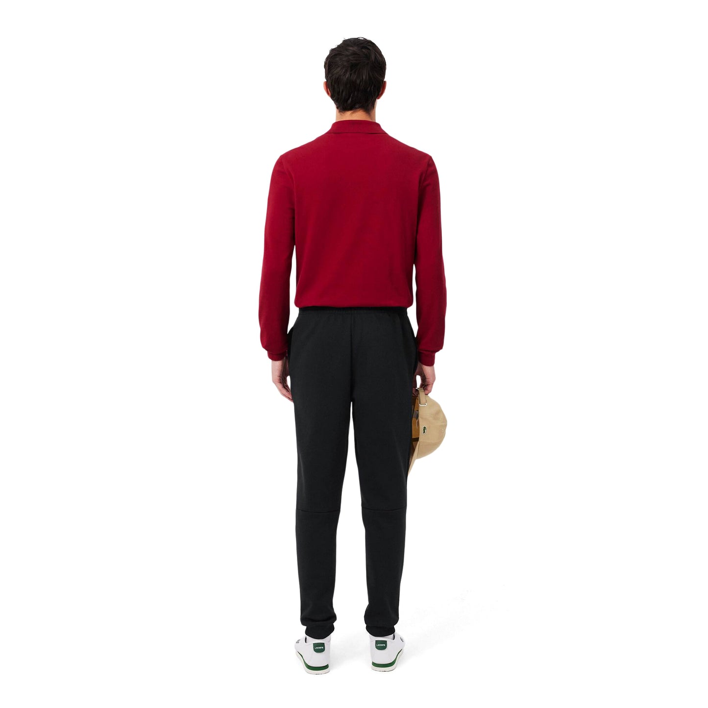 Lacoste Tapered Fit Fleece Sweatpants Black