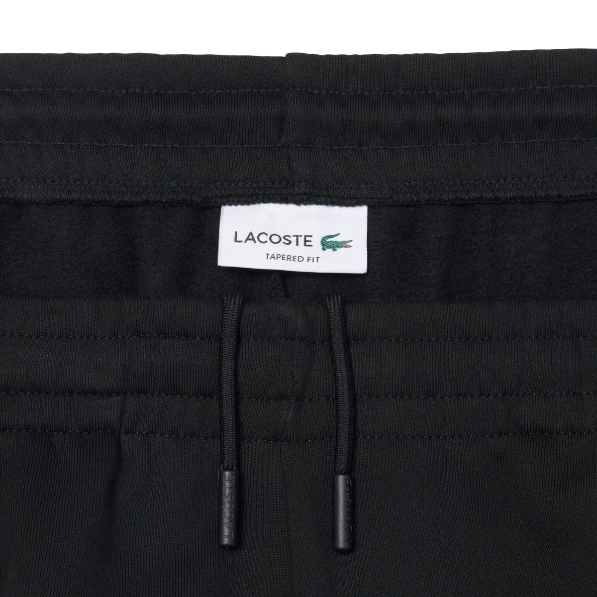 Lacoste Tapered Fit Fleece Sweatpants Black
